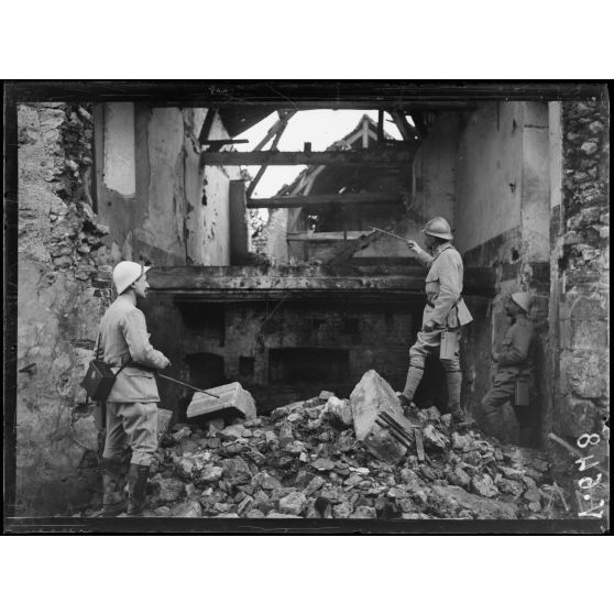Craonnelle, Aisne, ruines. [légende d'origine]