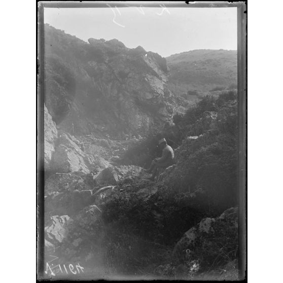 Ravin de Vladaja près de la route allant de Kilindir à Doiran. [légende d'origine]