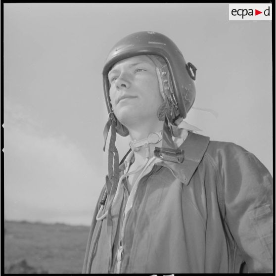 [Portrait d'un pilote d'Alouette II.]
