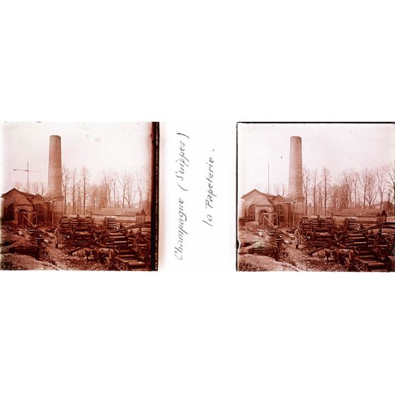 Champagne (Suippes). La Papeterie. [légende d'origine]