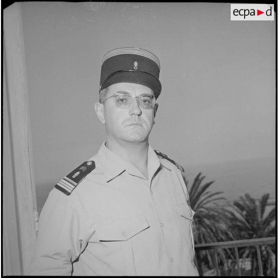 [Portrait du commandant Moisson, chef du Bureau du Moral du corps d'armée d'Oran (CAO).]