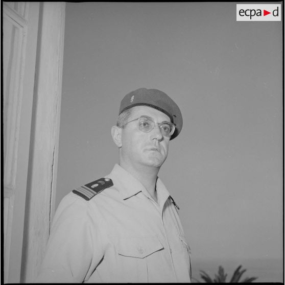 [Portrait du commandant Moisson, chef du Bureau du Moral du corps d'armée d'Oran (CAO).]