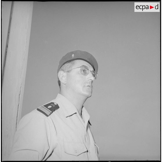 [Portrait du commandant Moisson, chef du Bureau du Moral du corps d'armée d'Oran (CAO).]