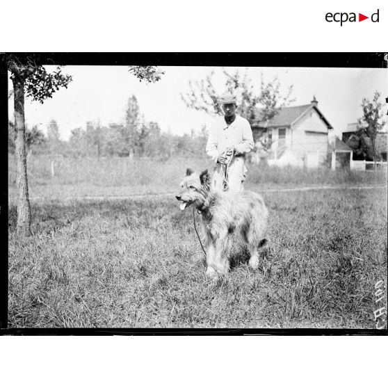 Vulaines-sur-Seine (Seine-et-Marne). Chenil militaire du capitaine Mallerich. [légende d'origine]