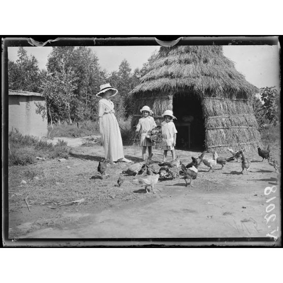 Plaine du Sébou. Une partie de la ferme de M. Aubert. [légende d'origine]