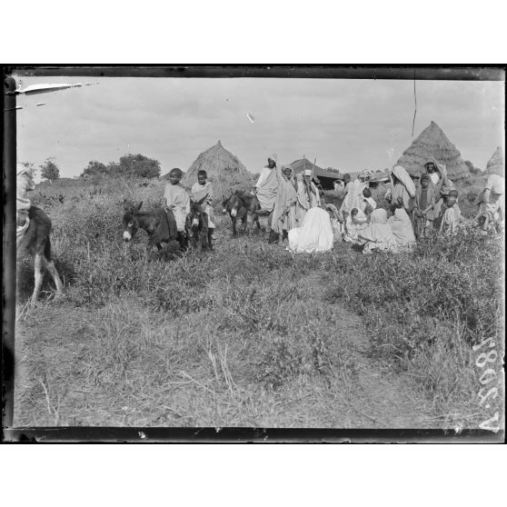 Maroc. Région des Béni-Houssen. Un douar près de la ferme de M. Aubert. [légende d'origine]