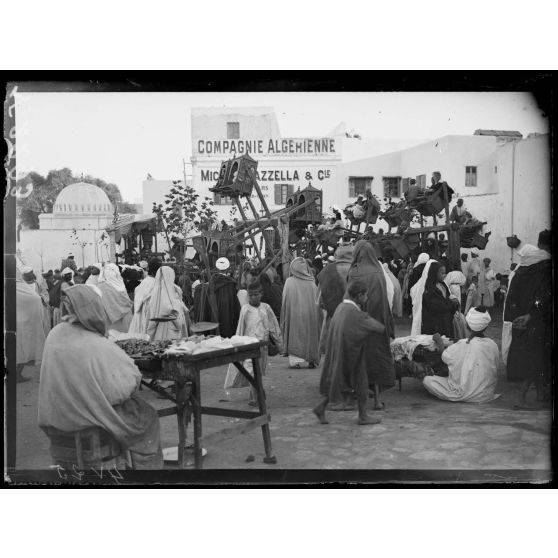 Rabat. Fête de l'Achoura, premier de l'An arabe. Les jeux. [légende d'origine]