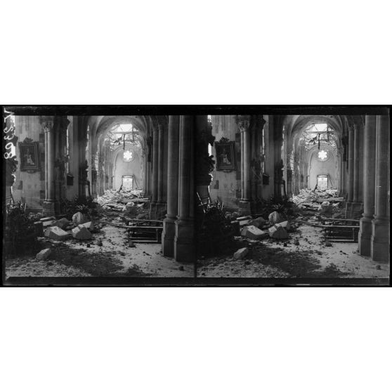 Reims, intérieur de l'église Saint-André. [légende d'origine]