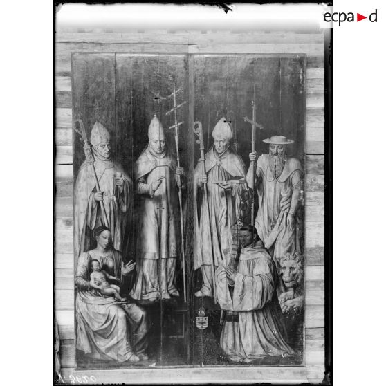 Arras, Pas-de-Calais, cathédrale d'Arras, la Vierge et les Saints. [légende d'origine]