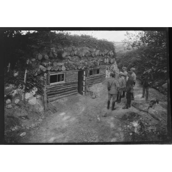 [Visite du front par des autorités militaires, s.d.]