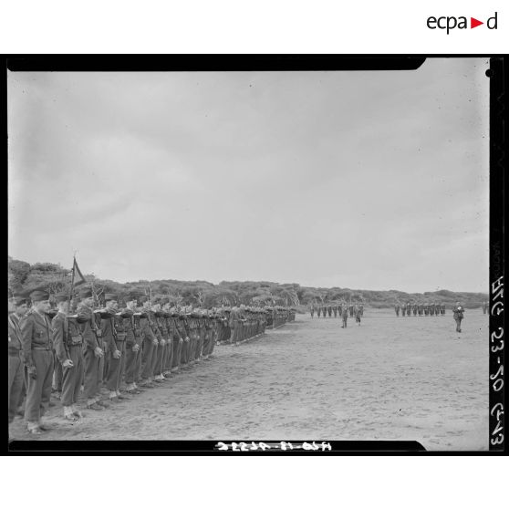 Veillée d'armes du 9e RZ (régiment de zouaves) au camp du Lido à Hussein Dey.