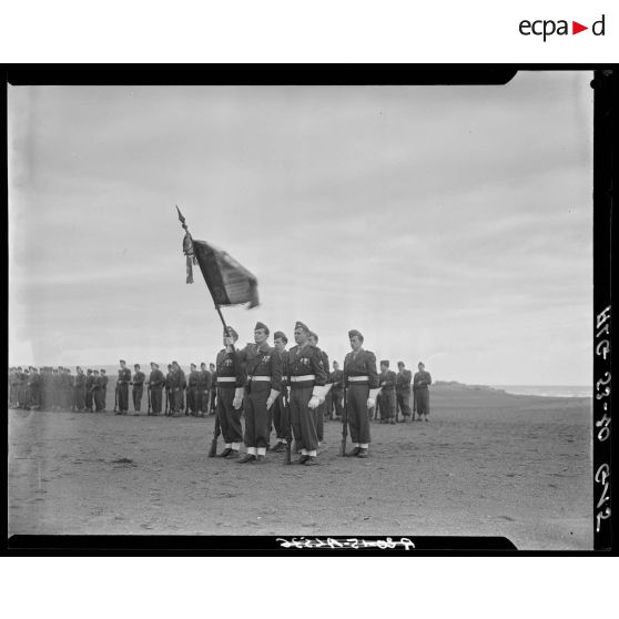 Veillée d'armes du 9e RZ (régiment de zouaves) au camp du Lido à Hussein Dey.