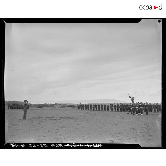 Veillée d'armes du 9e RZ (régiment de zouaves) au camp du Lido à Hussein Dey.