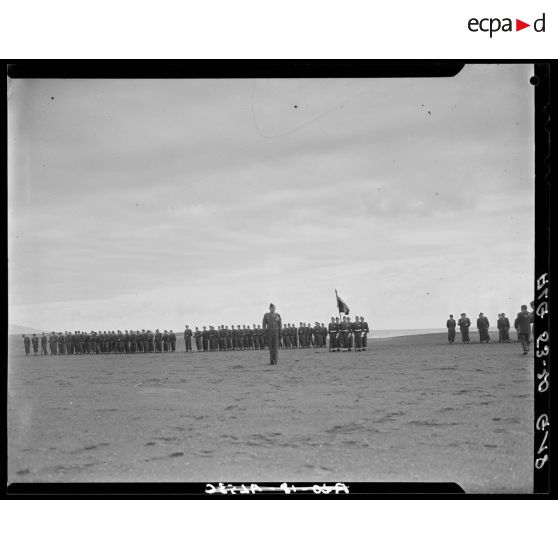 Veillée d'armes du 9e RZ (régiment de zouaves) au camp du Lido à Hussein Dey.