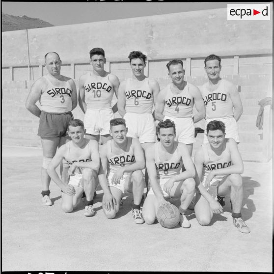 Finale interarmée de la 10e RM de basketball au stade Marcel Cerdan à Alger avec une équipe du Centre Siroco de Cap Matifou.