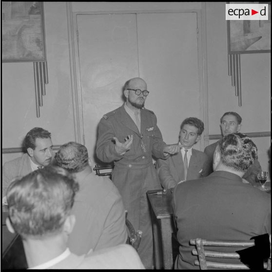 Discours de l'aumônier Daire lors du congrès régional des anciens du CEFEO (corps expéditionnaire française en Extrême-Orient) et des forces d'Indochine et de Corée à Alger.