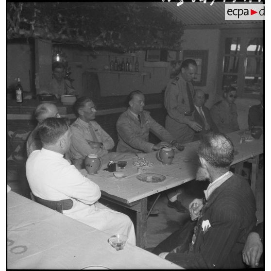 Discours du lieutenant-colonel Tredet pendant le cocktail organisé après la cérémonie.