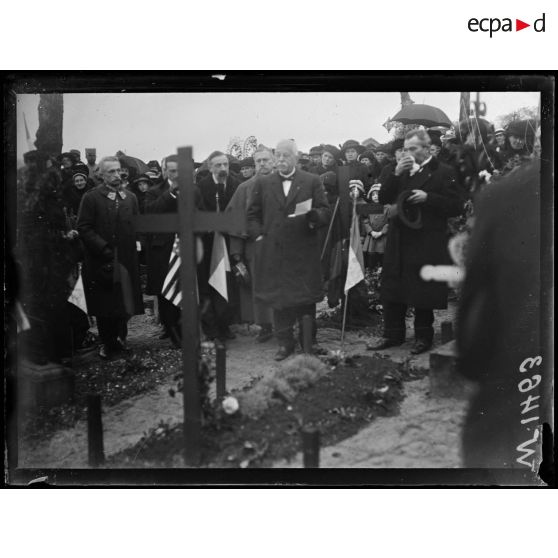 Montmirail, discours du maire à l'occasion de la commémoration de la guerre de 1870. [légende d'origine]