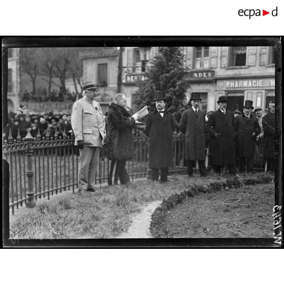 Le Puy, discours de M. Vaussan pour le départ d'un contingent polonais. [légende d'origine]