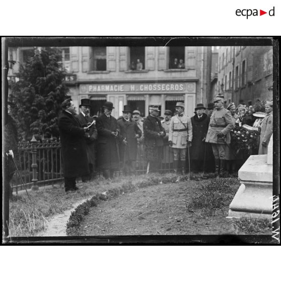 Le Puy, discours du maire pour le départ d'un contingent polonais. [légende d'origine]