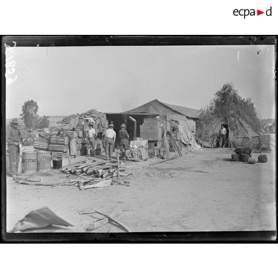 Houdelaincourt (Meuse). Camp américain. Entrée du camp. [légende d'origine]