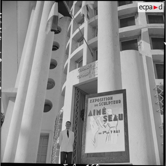 Vernissage de l'exposition du sculpteur Aimé Seau.