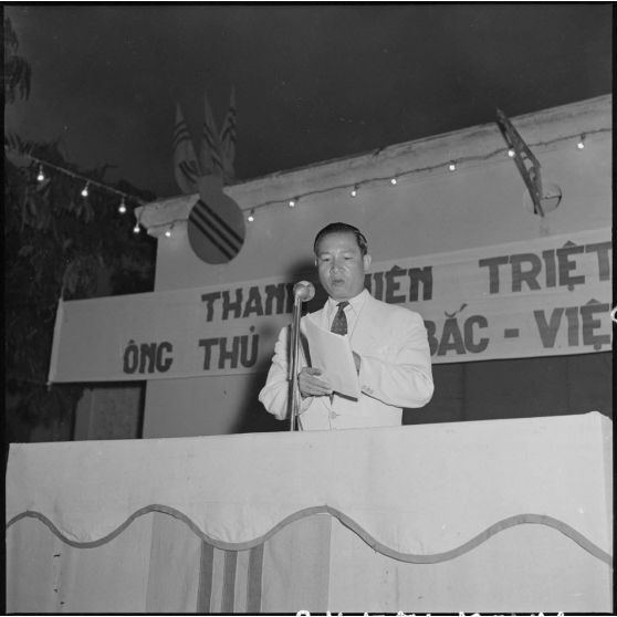 Discours de M. Pham Van Binh lors de la réception organisée en l'honneur des officiers vietnamiens de la promotion Hoang Dieu.