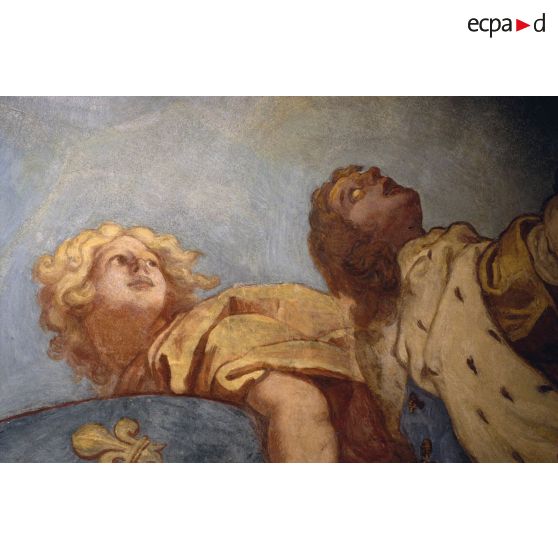 Restauration de la fresque couvrant la coupole de l'Hôtel national des Invalides.