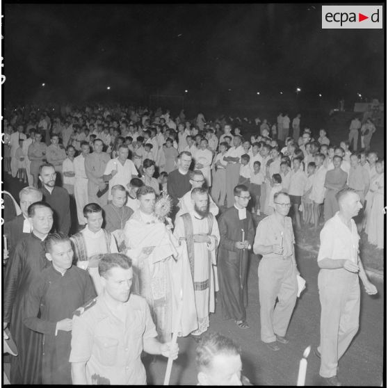 Mgr Dooley lors de la fête de l'Assomption.