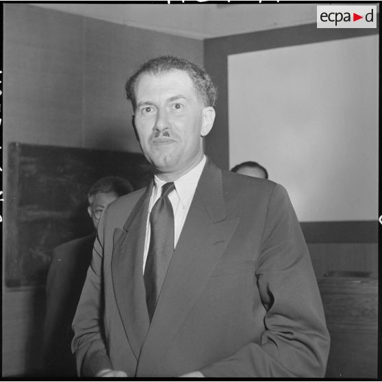 M. Filliozat à l'occasion de sa conférence au musée Louis Finot.