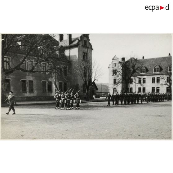 Prise de commandement du 37e bataillon d'ouvrages (37e BO) par le lieutenant-colonel Gourand.