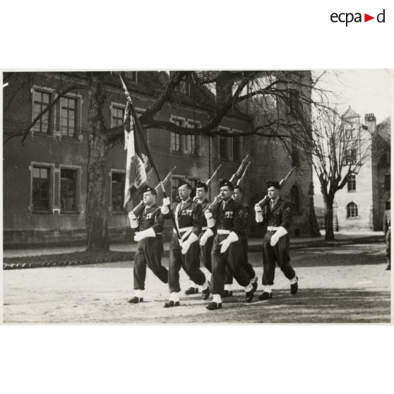 Prise de commandement du 37e bataillon d'ouvrages (37e BO) par le lieutenant-colonel Gourand.