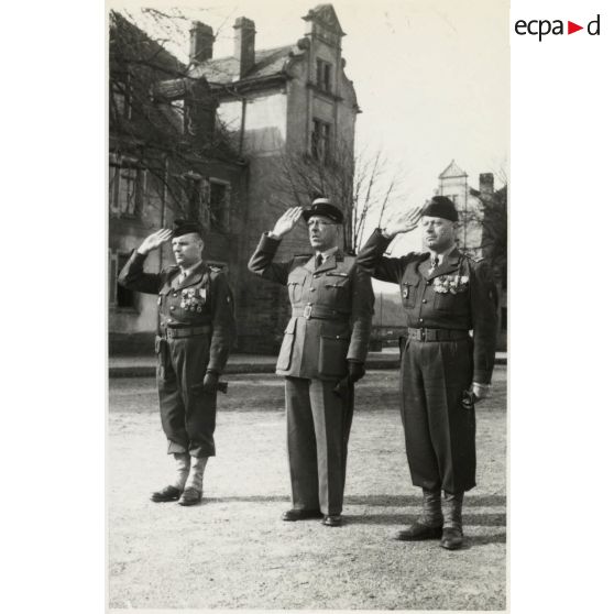 Prise de commandement du 37e bataillon d'ouvrages (37e BO) par le lieutenant-colonel Gourand.