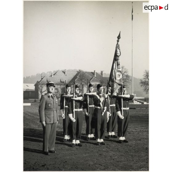 Prise de commandement du 37e bataillon d'ouvrages (37e BO) par le lieutenant-colonel Gourand.