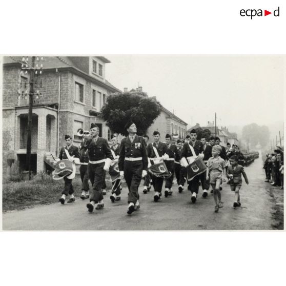 Cérémonies du 14 juillet 1955 à Bitche.