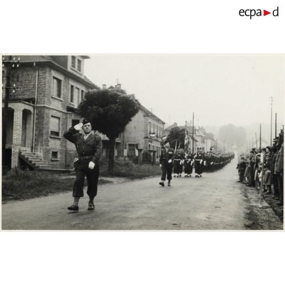 Cérémonies du 14 juillet 1955 à Bitche.