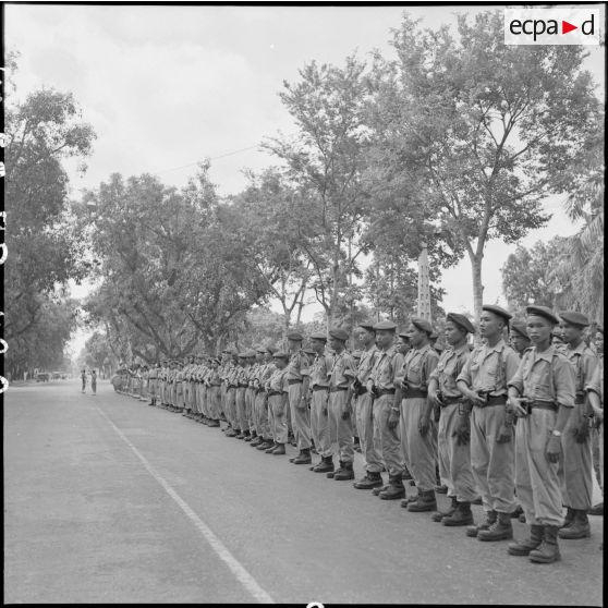 La 5e compagnie du 3e BPC (bataillon de parachutistes coloniaux).