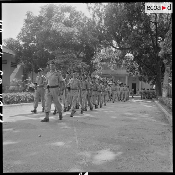 Le convoi funéraire des obsèques du capitaine Verdier.