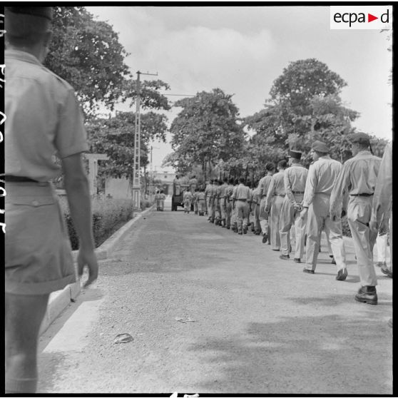 Le convoi funéraire des obsèques du capitaine Verdier.