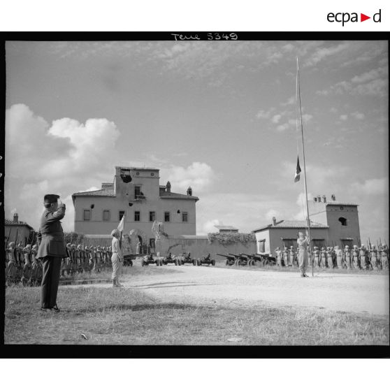 Lever des couleurs à la villa Incisa all'Ogiata près de Rome.