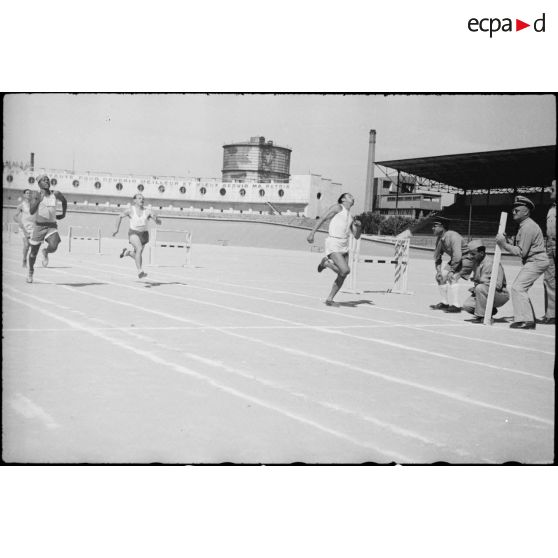 Arrivée de la course.