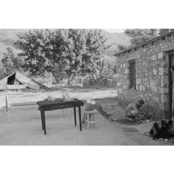 Locaux occupés par des marins de la Luftwaffe (Flugsicherungsboot).