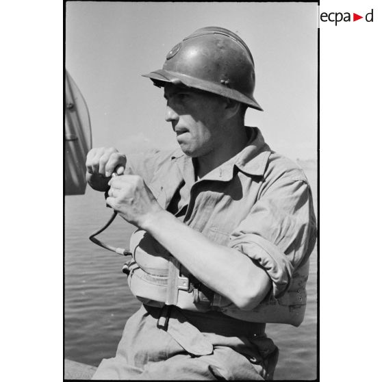 La 3e DIA à bord d'un navire en partance pour les côtes de Provence.