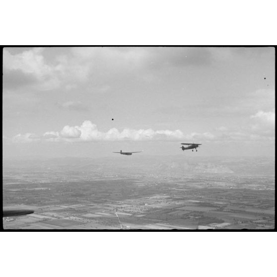 Durant un exercice du IIIe groupe du Luftlandegeschwader 1 (III./LLG 1) dans le secteur de Valence.