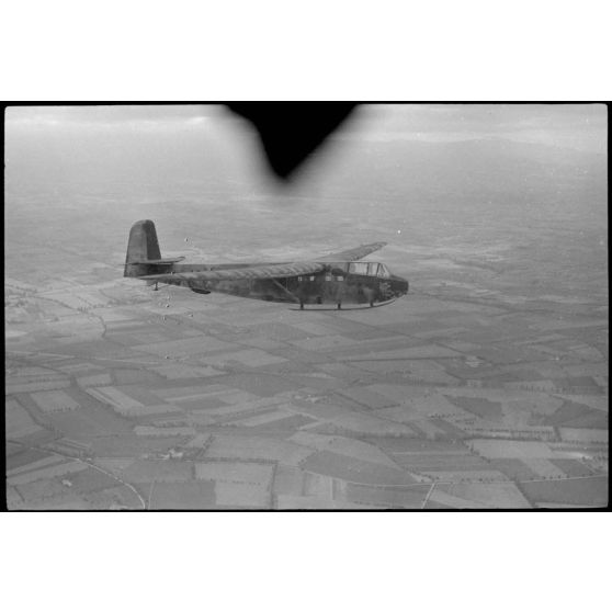 Durant un exercice du IIIe groupe du Luftlandegeschwader 1 (III./LLG 1) dans le secteur de Valence.