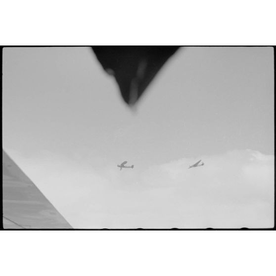 Durant un exercice du IIIe groupe du Luftlandegeschwader 1 (III./LLG 1) dans le secteur de Valence.