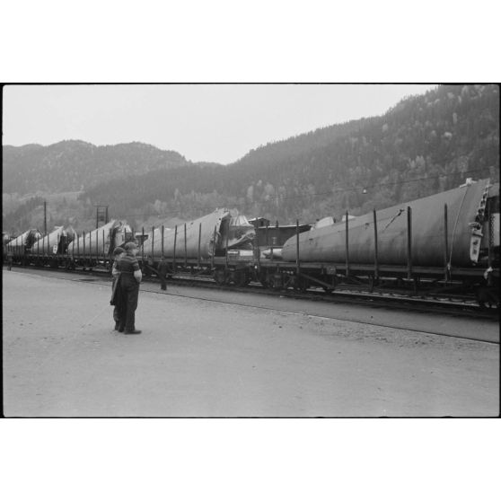 Transport de planeurs DFS-230 du 8./Luftlandegeschwader 1 (8./LLG1) en Norvège.