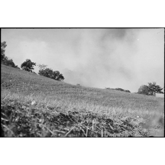 Destructions de routes dans la ville de Montefalcone Nel Sannio, dans la province de Campobasso.