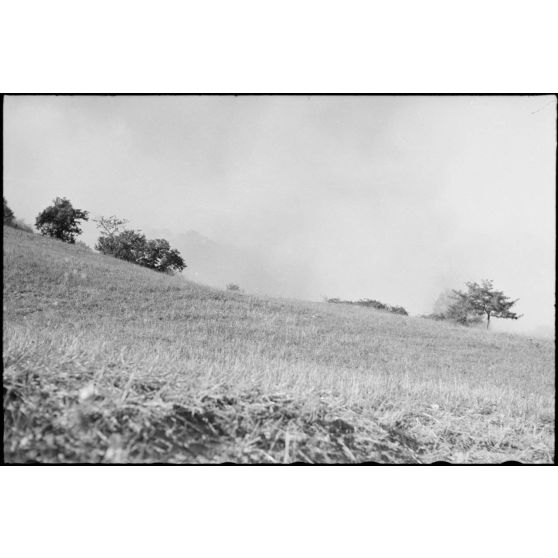 Destructions de routes dans la ville de Montefalcone Nel Sannio, dans la province de Campobasso.