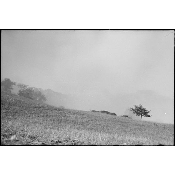 Destructions de routes dans la ville de Montefalcone Nel Sannio, dans la province de Campobasso.